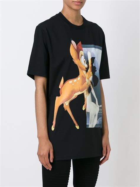 givenchy bambi t-shirt|Givenchy Paris Disney Bambi Unisex Black T.